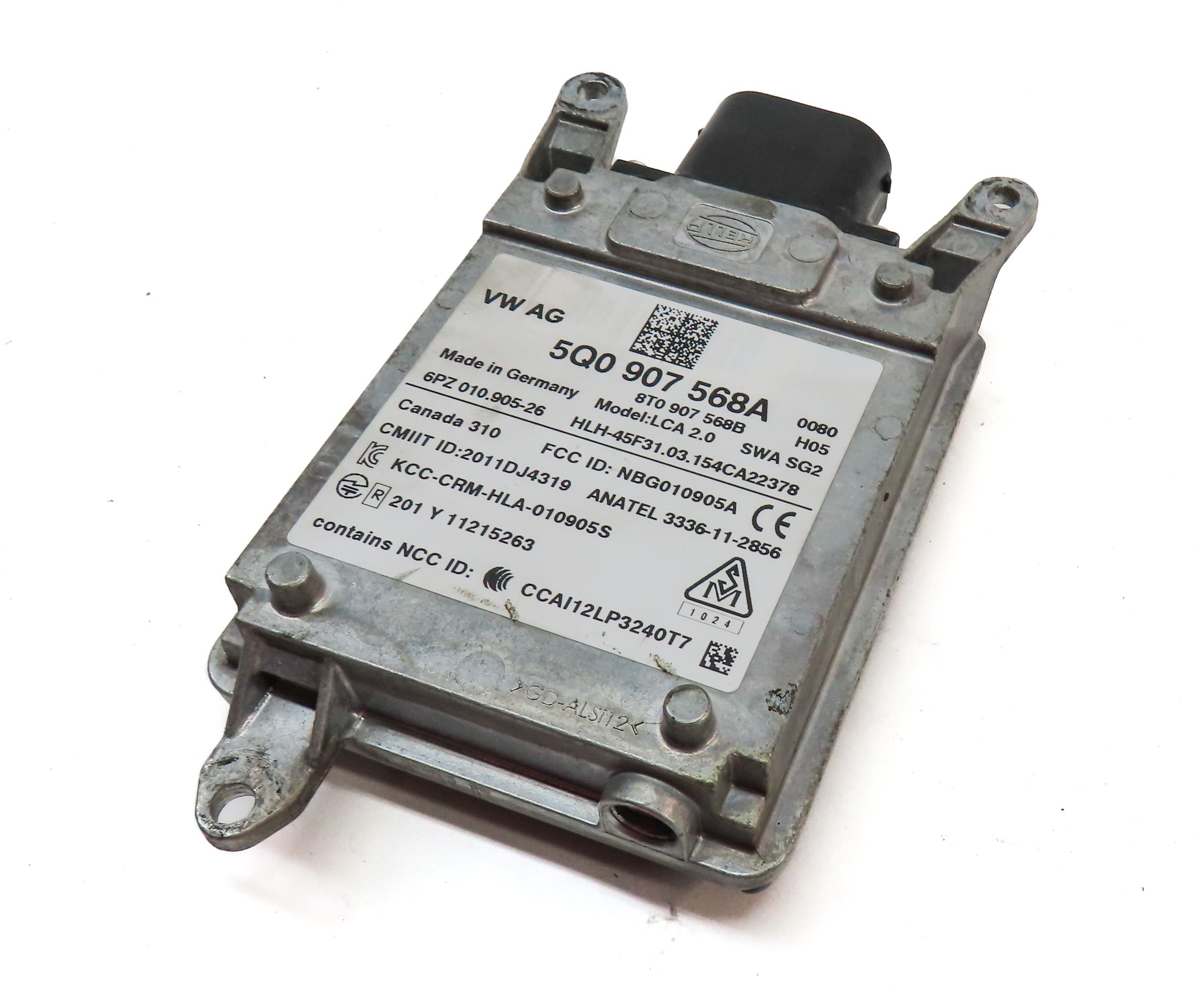 2015-2016 AUDI A3 S3 (8V) BLIND SPOT RADAR SENSOR MODULE (SLAVE) — exact item pictured